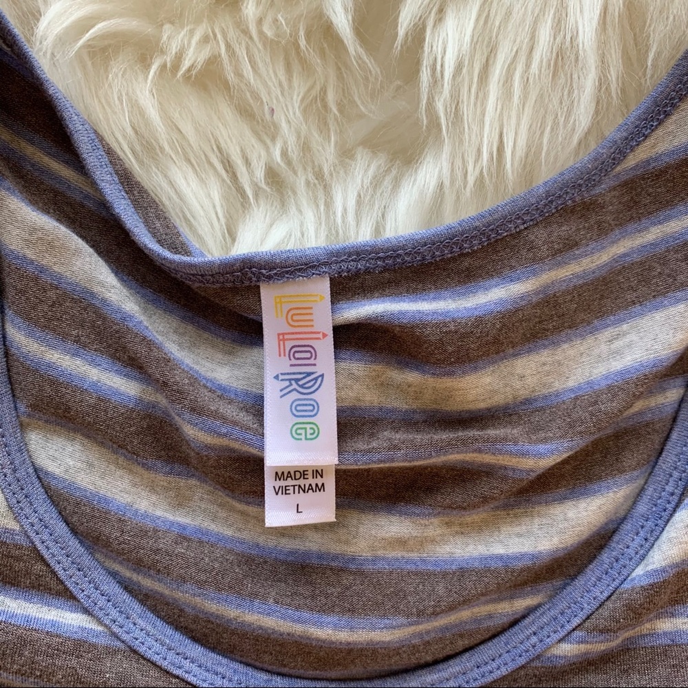 Lula Roe | Soft Striped Tee - Picture 5 of 8